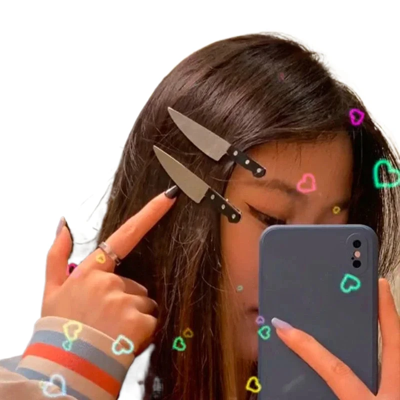 New Creative Weird Knife Hair Clips For Women Funny Hairpins Girls Hairclip Punk Barrette Hairpins Headwear Hair y2k Accessories
New Creative Weird Knife Hair Clips For Women Funny Hairpins Girls Hairclip Punk Barrette Hairpins Headwear Hair y2k Accessories
