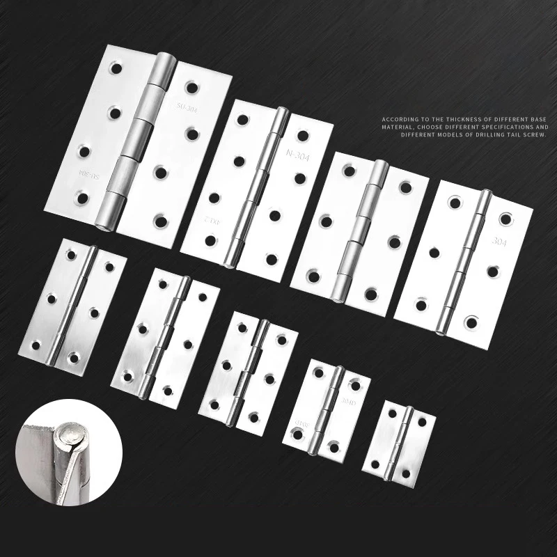 2pcs 1-4inch Butt Door Hinge Stainless Steel Folding Cabinet Hinges Flat Small Box Window Furniture Hardware Silver
2pcs 1-4inch Butt Door Hinge Stainless Steel Folding Cabinet Hinges Flat Small Box Window Furniture Hardware Silver
