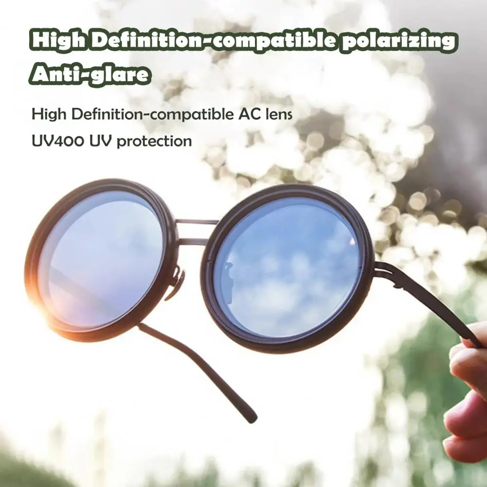 Adjustable ND Filter Sunglasses 1-9 Gears For Clarity Round Glasses With Blue Light Blocking Glasses For Photography Work 선글라스
Adjustable ND Filter Sunglasses 1-9 Gears For Clarity Round Glasses With Blue Light Blocking Glasses For Photography Work 선글라스