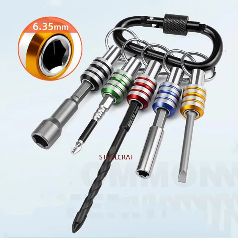 6PCS Hand-held Bit Holders 1/4 Inch Hex Shank Screwdriver Impact Driver Drill Bit Extension Easy Change Screwdriver Bit Holders
6PCS Hand-held Bit Holders 1/4 Inch Hex Shank Screwdriver Impact Driver Drill Bit Extension Easy Change Screwdriver Bit Holders