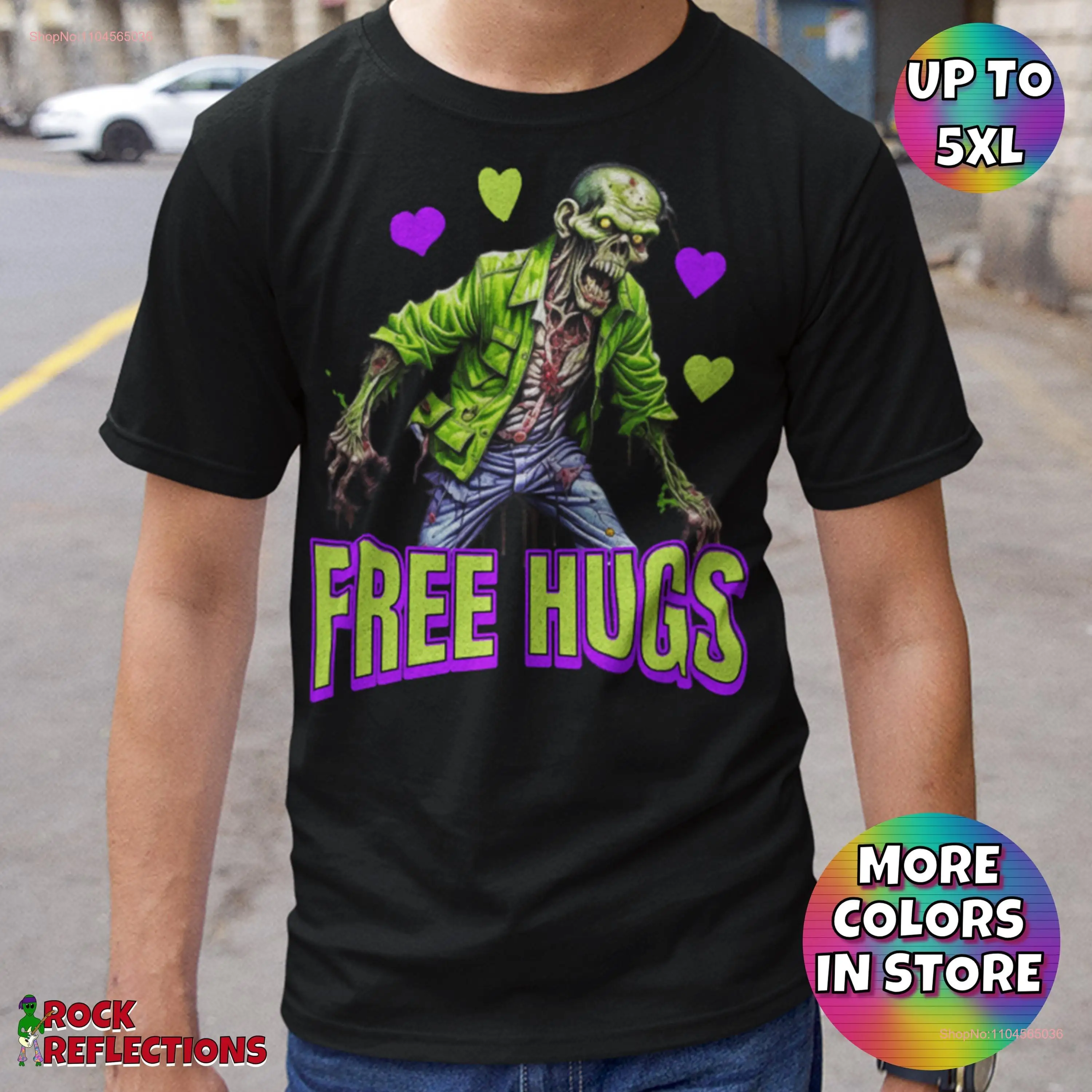 Zombie Free Hugs funny T Shirt Halloween humor tee Apocalypse fun gifT hugging long or short sleeves
Zombie Free Hugs funny T Shirt Halloween humor tee Apocalypse fun gifT hugging long or short sleeves