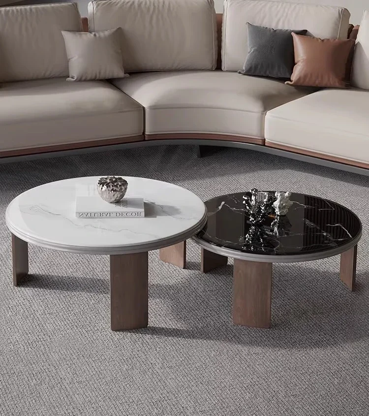 Modern light luxury coffee table, minimalist size round living room, tea table, slate table
Modern light luxury coffee table, minimalist size round living room, tea table, slate table