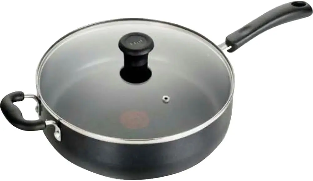 Nonstick Saute Pan 5 Quart with Glass Lid, Deep Frying Pan for Sautéing and Braising, Oven Safe Cookware, Black
Nonstick Saute Pan 5 Quart with Glass Lid, Deep Frying Pan for Sautéing and Braising, Oven Safe Cookware, Black