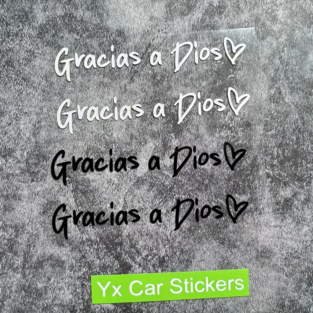 2 шт./компл. стильная наклейка с надписью «Gracias a Dios», духовный стиль, прочная, идеально подходит для багажного ноутбука, укрепляющая благодарность D
2 шт./компл. стильная наклейка с надписью «Gracias a Dios», духовный стиль, прочная, идеально подходит для багажного ноутбука, укрепляющая благодарность D