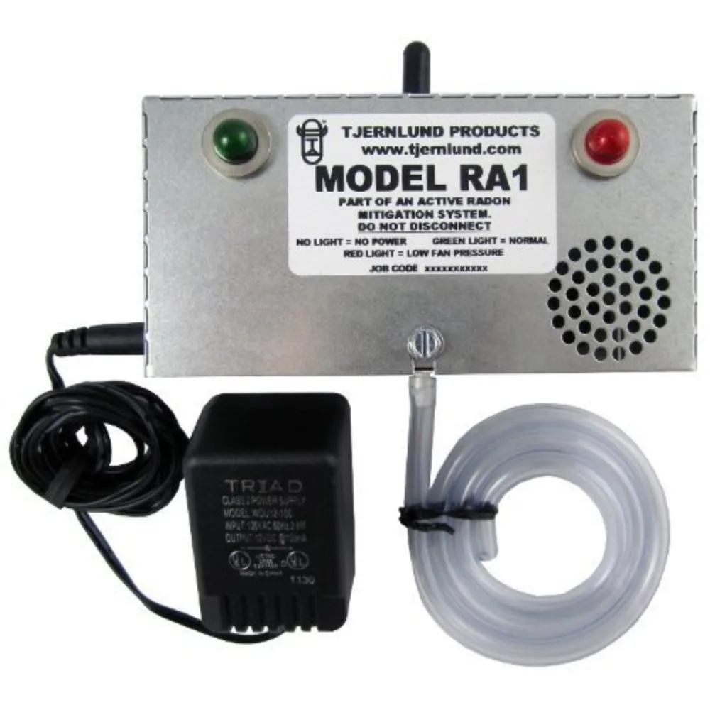 RA1 Radon Fan Failure Alarm for Safety of Pro Radon Mitigation Systems
RA1 Radon Fan Failure Alarm for Safety of Pro Radon Mitigation Systems