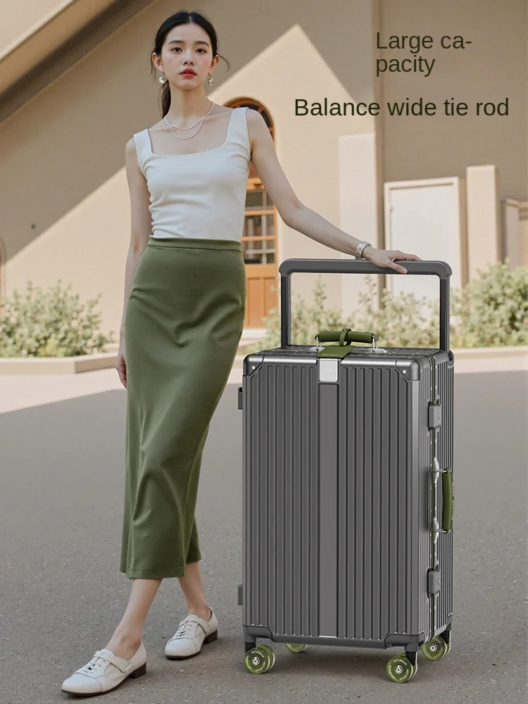 New Suitcase Aluminum Frame Rolling Luggage 20-inch Business Cabin Trip Suitcase with Jelly Wheels Color Blocked Trolley Case
New Suitcase Aluminum Frame Rolling Luggage 20-inch Business Cabin Trip Suitcase with Jelly Wheels Color Blocked Trolley Case