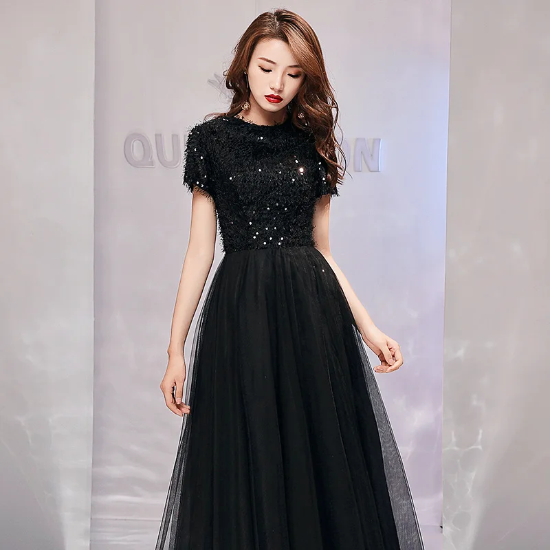 Temperament Evening Dress Dress for Women 2026 New Style Banquet Black Elegant Banquet Host Long Style Slimming Socialite Dress
Temperament Evening Dress Dress for Women 2026 New Style Banquet Black Elegant Banquet Host Long Style Slimming Socialite Dress
