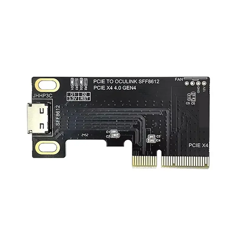 PCIE 4.0 X4 To Oculink Female Adapter PCI Express GEN 4 To Oculink SFF8612/8611 Data External Graphics Card Adapter
PCIE 4.0 X4 To Oculink Female Adapter PCI Express GEN 4 To Oculink SFF8612/8611 Data External Graphics Card Adapter