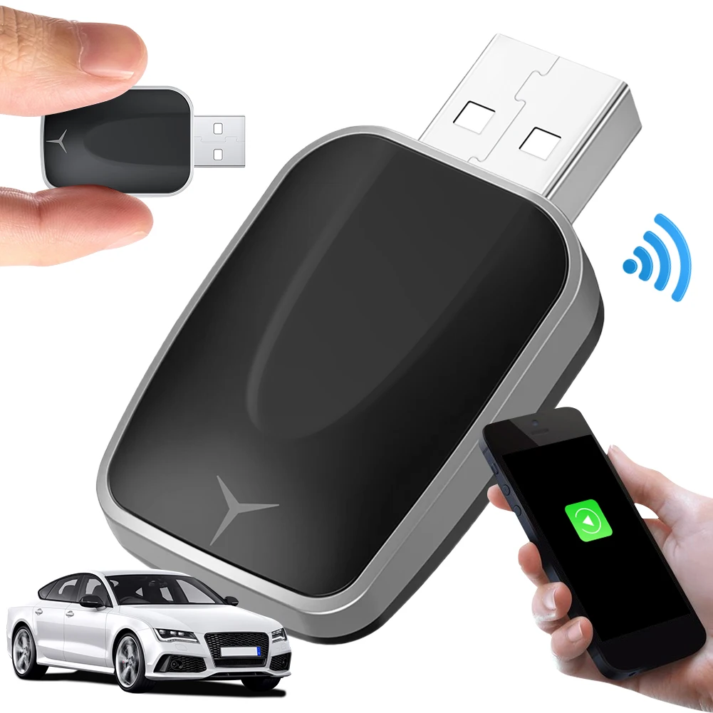 Wired To Wireless Carplay & Android Auto Wireless Adapter USB Plug and Play 2 in 1 Dongle for OEM Wired Carplay Android Auto Car
Wired To Wireless Carplay & Android Auto Wireless Adapter USB Plug and Play 2 in 1 Dongle for OEM Wired Carplay Android Auto Car