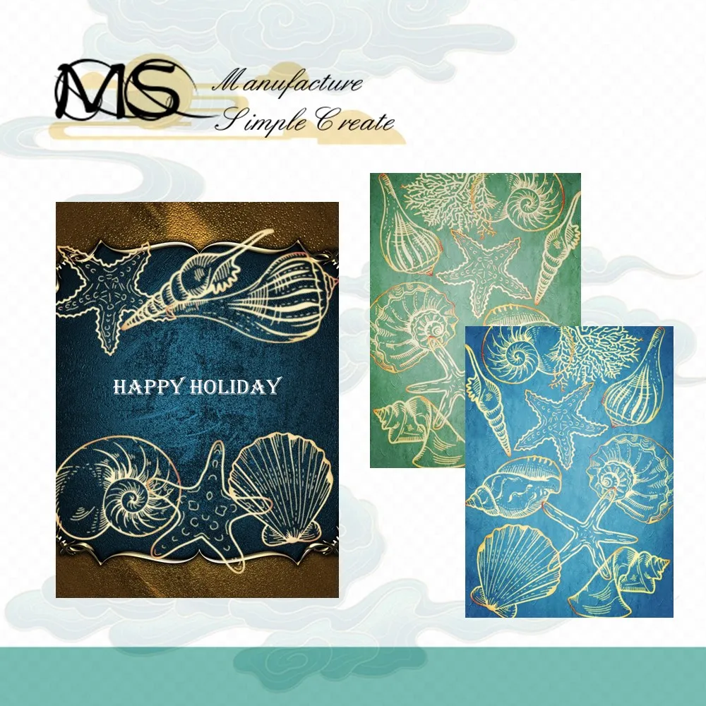 Shell Conch Hot Foil Plate Sea Beach Album Background Invitation Christmas Card Craft Scrapbooking No Embossing Stamps Dies
Shell Conch Hot Foil Plate Sea Beach Album Background Invitation Christmas Card Craft Scrapbooking No Embossing Stamps Dies