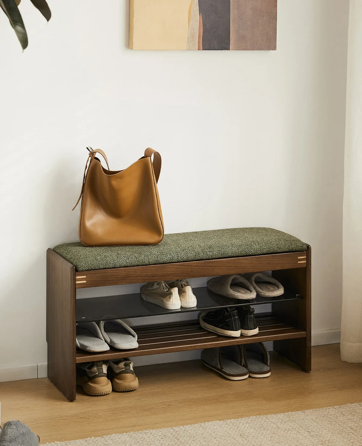 FG28Shoe Changing Stool Solid Wood Black Walnut Sitting Shoe Cabinet Nordic Soft Bag Footstool 
FG28Shoe Changing Stool Solid Wood Black Walnut Sitting Shoe Cabinet Nordic Soft Bag Footstool
