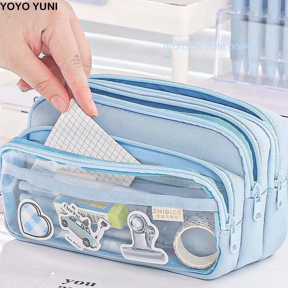 Multi Pocket Multilayer Transparent Pencil Case Large-capacity Zipper Pencil Bag Transparent Marker Pouch Pen Pouch Student
Multi Pocket Multilayer Transparent Pencil Case Large-capacity Zipper Pencil Bag Transparent Marker Pouch Pen Pouch Student