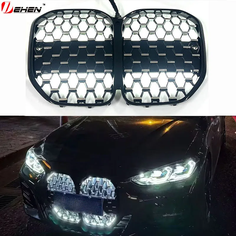 Suitable for 2021-2025 BMW New 4 Series G23 G22 G26 modified CS luminous middle grid replacement grille
Suitable for 2021-2025 BMW New 4 Series G23 G22 G26 modified CS luminous middle grid replacement grille