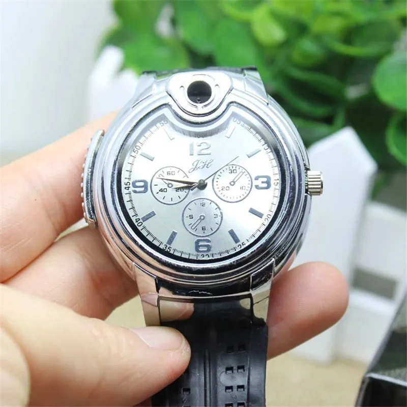 Outdoor Watch Inflatable Lighter Fashion Metal Gas Windproof Portable Open Flame Lighter Smoking Cool Personality Gift
Outdoor Watch Inflatable Lighter Fashion Metal Gas Windproof Portable Open Flame Lighter Smoking Cool Personality Gift