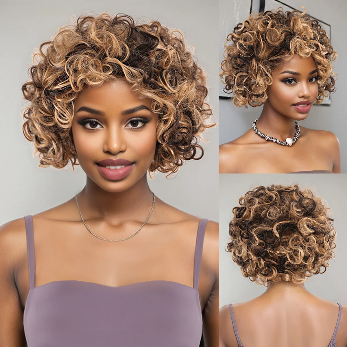 Трансграничные европейские и американские маленькие рулонные парики из синтетического волокна, градиентный женский пушистый короткий рулон коричневого парика из синтетического волокна
Трансграничные европейские и американские маленькие рулонные парики из синтетического волокна, градиентный женский пушистый короткий рулон коричневого парика из синтетического волокна