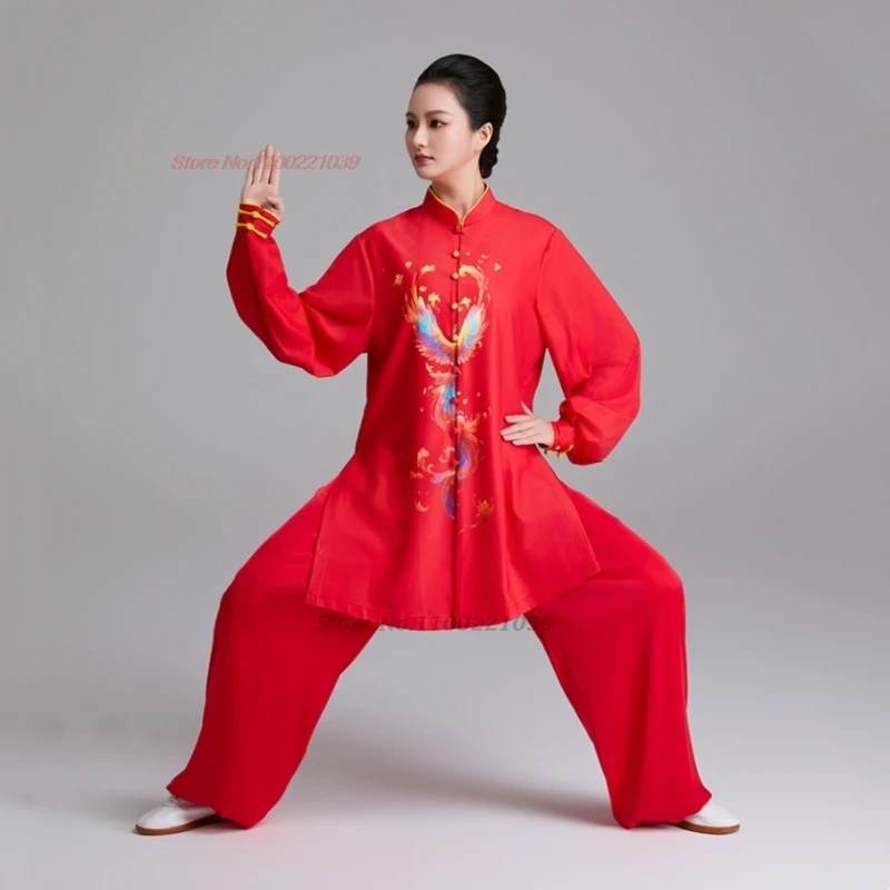 2025 chinese vintage kung fu tai chi clothing martial arts taijiquan wushu exercise phoenix print training performance suit
2025 chinese vintage kung fu tai chi clothing martial arts taijiquan wushu exercise phoenix print training performance suit