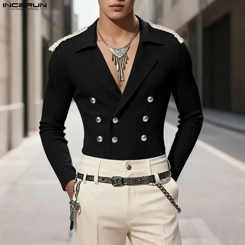 INCERUN мужской пиджак в стиле пэчворк с лацканами и длинными рукавами на пуговицах, мужской костюм, уличная одежда, элегантное модное повседневное тонкое пальто, мужской пиджак S-3XL
INCERUN мужской пиджак в стиле пэчворк с лацканами и длинными рукавами на пуговицах, мужской костюм, уличная одежда, элегантное модное повседневное тонкое пальто, мужской пиджак S-3XL