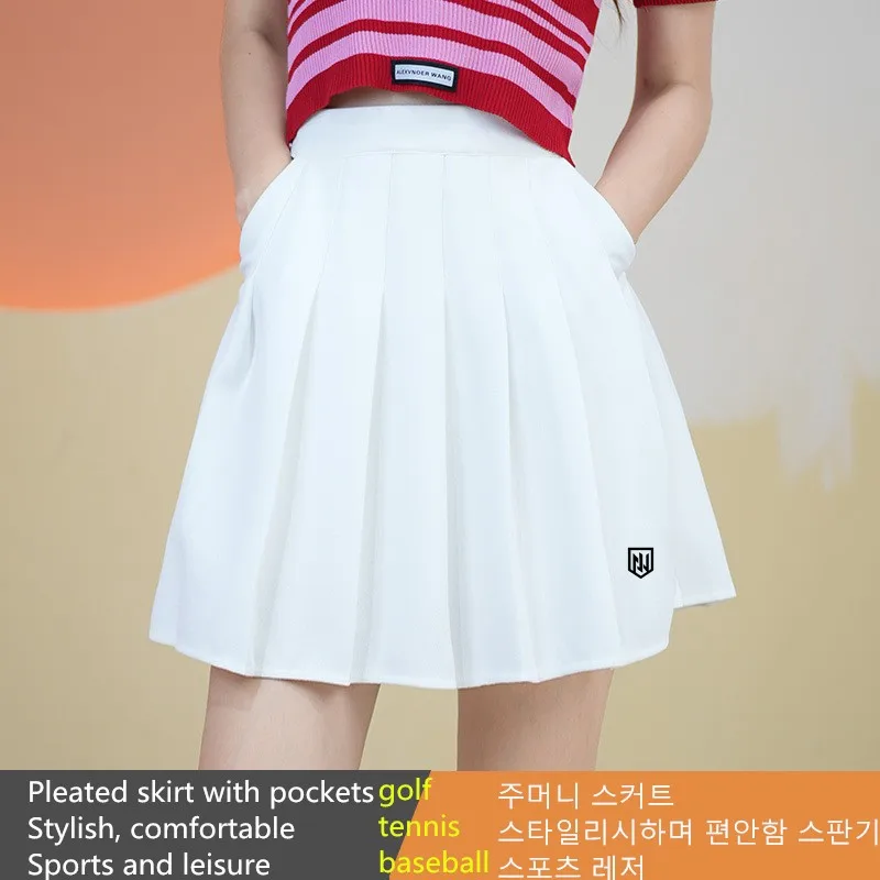 Golf Tennis Skirt with Safety Pants Summer Women golf shorts A-line skirt Elastic High Waist Pockets Pleated Skirt Ms.Golf Wear
Golf Tennis Skirt with Safety Pants Summer Women golf shorts A-line skirt Elastic High Waist Pockets Pleated Skirt Ms.Golf Wear