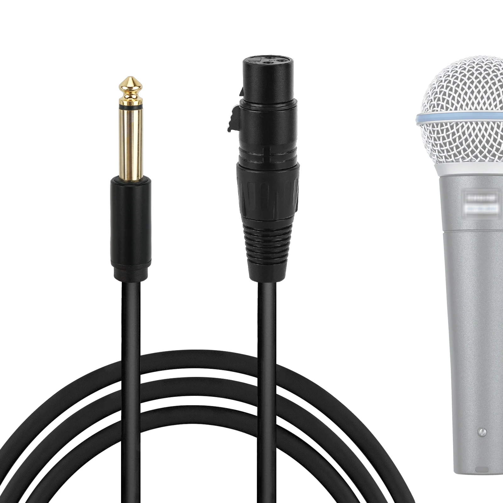Geekria for Creators 6.35MM (1/4 Inch) to XLR Female Microphone Cable 10 ft / 3 M, Compatible with Shure MV7X, SM58-CN, SM57
Geekria for Creators 6.35MM (1/4 Inch) to XLR Female Microphone Cable 10 ft / 3 M, Compatible with Shure MV7X, SM58-CN, SM57