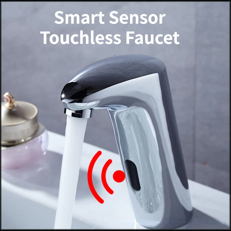 Gold Touchless Kitchen Sink Faucet Infrared Auto Faucet Smart Sensor Bathroom Basin Mixer Tap Brass Vanity Faucet Sensor Chrome
Gold Touchless Kitchen Sink Faucet Infrared Auto Faucet Smart Sensor Bathroom Basin Mixer Tap Brass Vanity Faucet Sensor Chrome