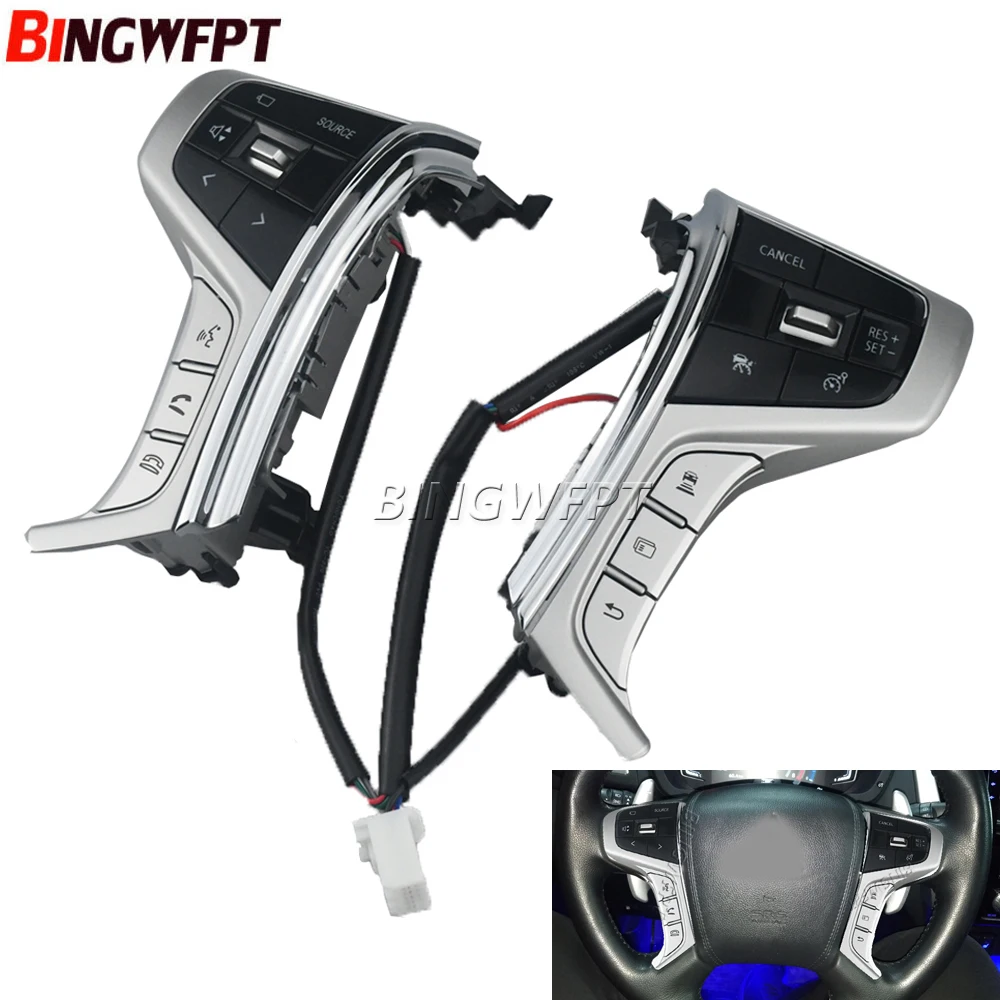 Cruise Control Switch Steering Wheel Multimedia Audio Buttons Switch For Mitsubishi PAJERO SPORT 2015-2019 Outlander Delica L200
Cruise Control Switch Steering Wheel Multimedia Audio Buttons Switch For Mitsubishi PAJERO SPORT 2015-2019 Outlander Delica L200