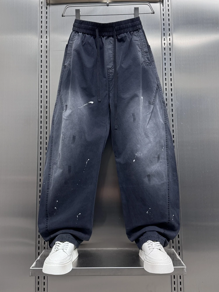 American Style Men's Loose Fit Casual Denim Jeans Spring Summer New Fashion Splashed Ink Print Versatile Wide Leg Long Trousers
American Style Men's Loose Fit Casual Denim Jeans Spring Summer New Fashion Splashed Ink Print Versatile Wide Leg Long Trousers