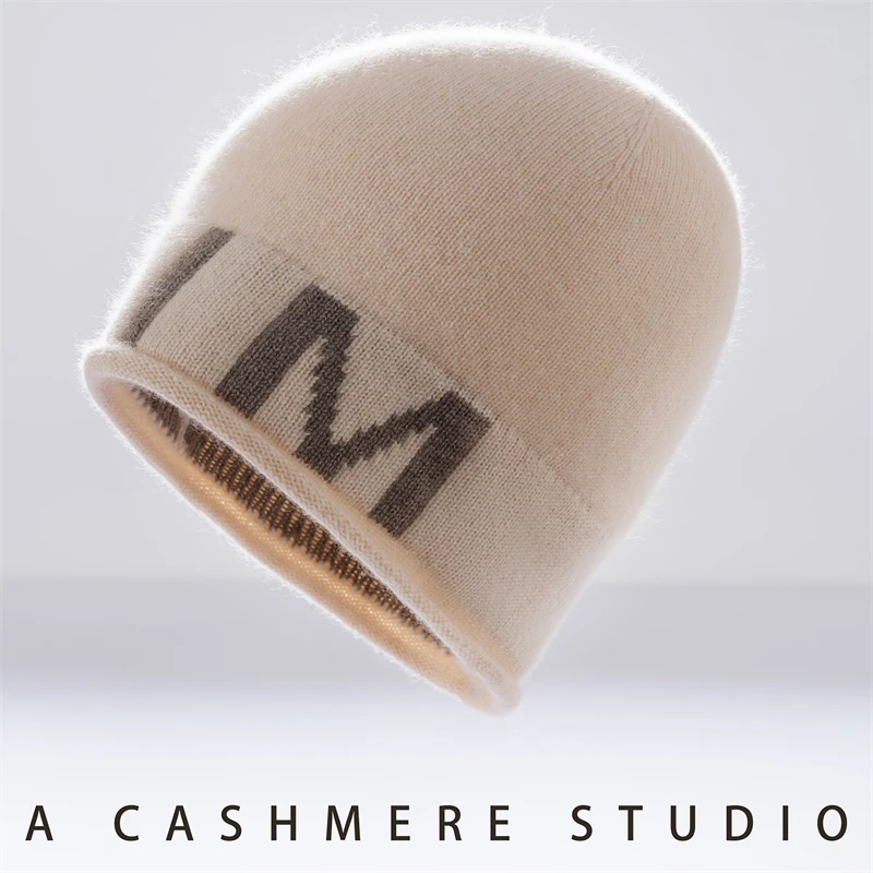 DjzDsm Winter Women's 100% Cashmere Hat Warm Letter Curled Edge Cold Hat Soft Sticky Household Coat Head Hat
DjzDsm Winter Women's 100% Cashmere Hat Warm Letter Curled Edge Cold Hat Soft Sticky Household Coat Head Hat