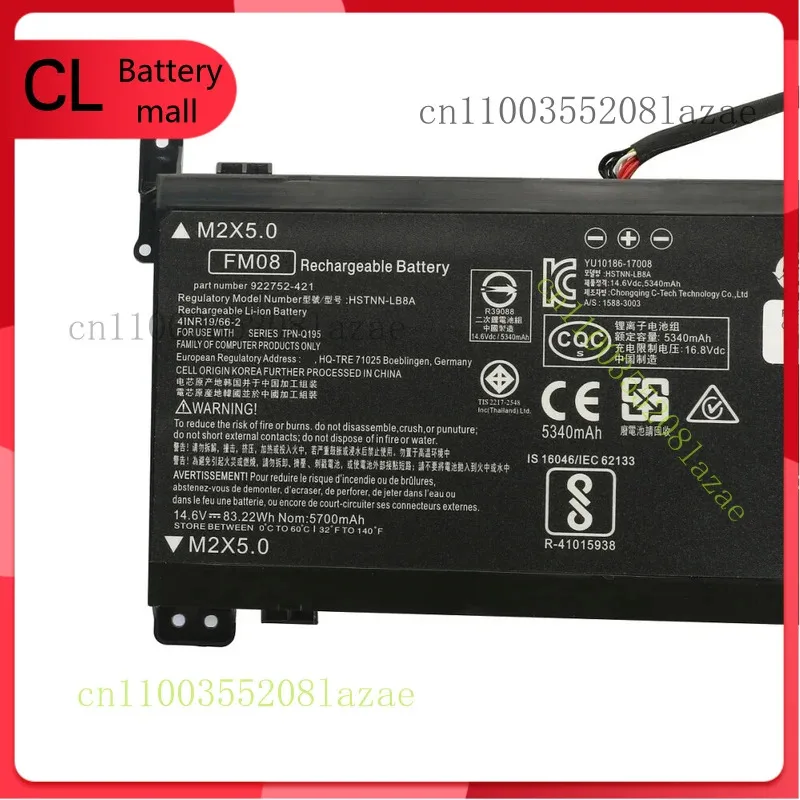 Аккумулятор Q FM08 для HP Omen 17-AN 17T-AN000 17T-AN100 HSTNN-LB8B HSTNN-LB8A 12Pin
Аккумулятор Q FM08 для HP Omen 17-AN 17T-AN000 17T-AN100 HSTNN-LB8B HSTNN-LB8A 12Pin