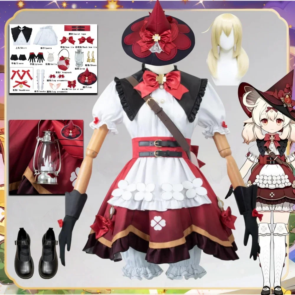 Klee Blossoming Starlight Klee Cosplay Costume lovely Hat Doll Dress Halloween Cos Costumes Women Outfits
Klee Blossoming Starlight Klee Cosplay Costume lovely Hat Doll Dress Halloween Cos Costumes Women Outfits