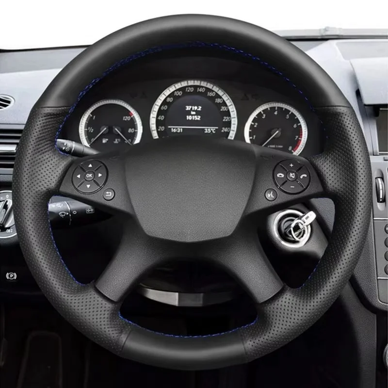 Car Steering Wheel Cover For Mercedes Benz C-Class W204 2007 - 2011interior parts Hand-stitched Black PU Artificial Leather
Car Steering Wheel Cover For Mercedes Benz C-Class W204 2007 - 2011interior parts Hand-stitched Black PU Artificial Leather
