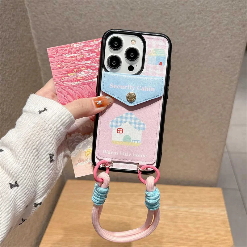 Kawaii Pink Little House Phone Case, Cover with Hand Rope, Shockproof Cute Cases for Apple 15, 16 Pro, 14, 13, 15 Pro Max
Kawaii Pink Little House Phone Case, Cover with Hand Rope, Shockproof Cute Cases for Apple 15, 16 Pro, 14, 13, 15 Pro Max