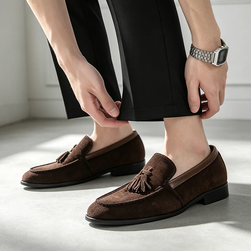 Size 38 - 47 Business Casual Men Tassel Shoes Men Comfortable Fashionable Casual Brand Shoes Gentleman's Social Shoes
Size 38 - 47 Business Casual Men Tassel Shoes Men Comfortable Fashionable Casual Brand Shoes Gentleman's Social Shoes