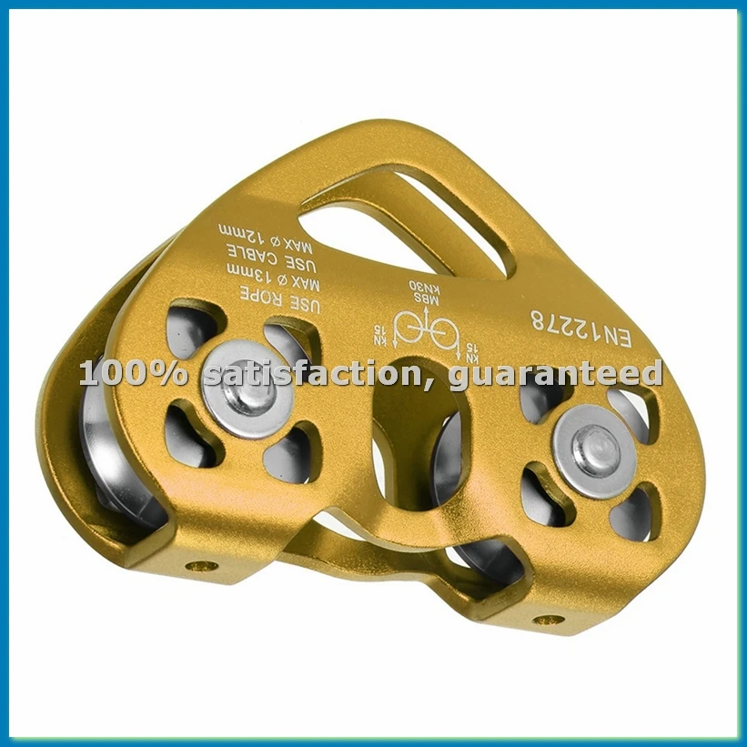 30kN Cable Trolley Pulley with Ball Bearing Climbing Caving Aloft Work Rescue Gold-ANKL
30kN Cable Trolley Pulley with Ball Bearing Climbing Caving Aloft Work Rescue Gold-ANKL
