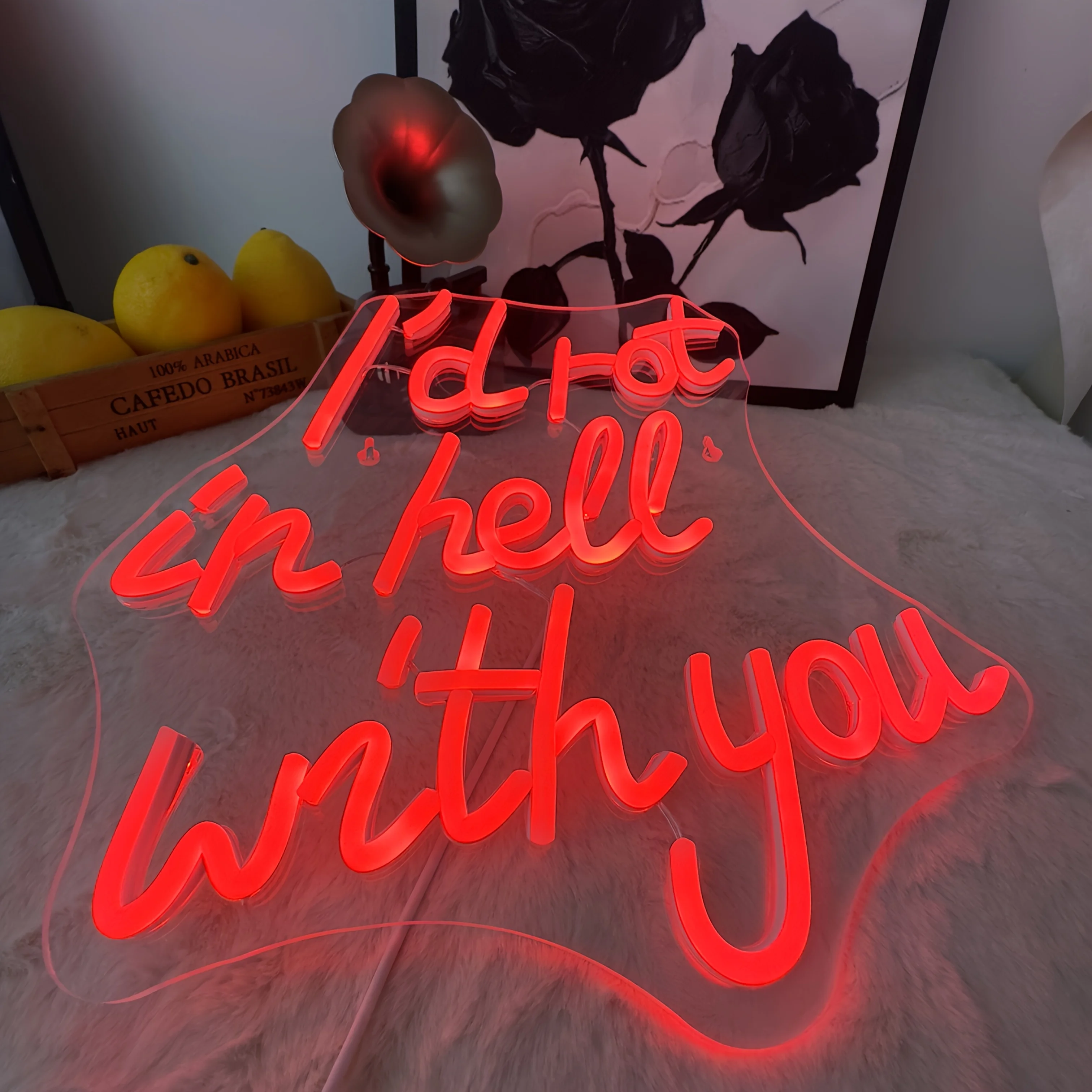 I'd rot in hell with you Neon Sign USB Dimmable LED Neon Light Sign Wall Art Decoration for Bedroom Livingroom Bar Party Gifts
I'd rot in hell with you Neon Sign USB Dimmable LED Neon Light Sign Wall Art Decoration for Bedroom Livingroom Bar Party Gifts