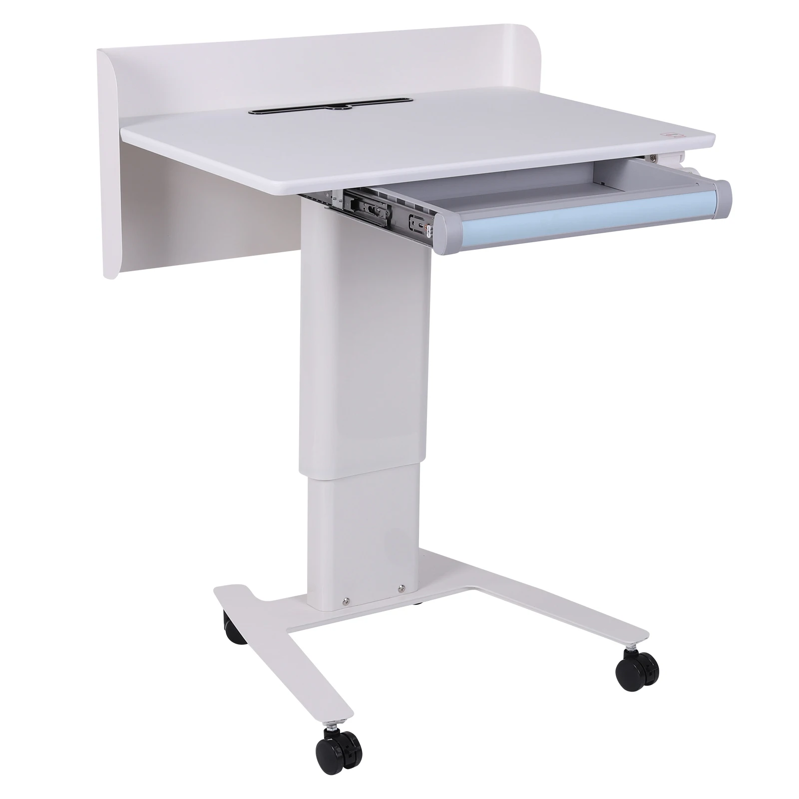 Laptop Workstation Desk with Wheels Mobile Podium Stand Adjustable Height with Storage Tray for Presentations & Public Speaking
Laptop Workstation Desk with Wheels Mobile Podium Stand Adjustable Height with Storage Tray for Presentations & Public Speaking