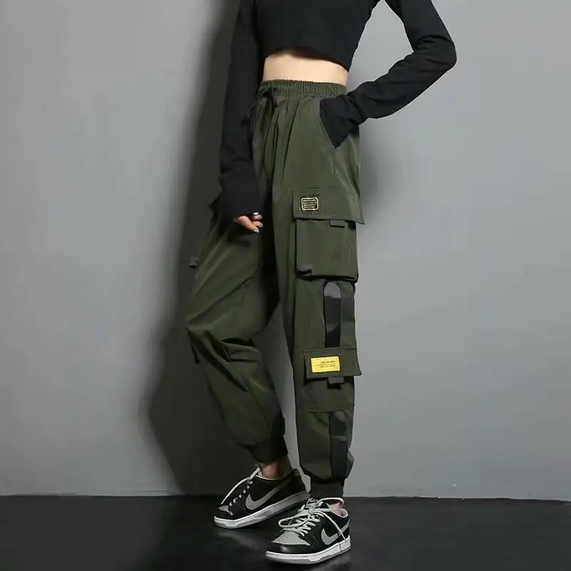 Women Army Green High Waist Cargo Pants Female Thin Jogger Pants Casual Loose Black Sweatpants Baggy Trousers
Women Army Green High Waist Cargo Pants Female Thin Jogger Pants Casual Loose Black Sweatpants Baggy Trousers