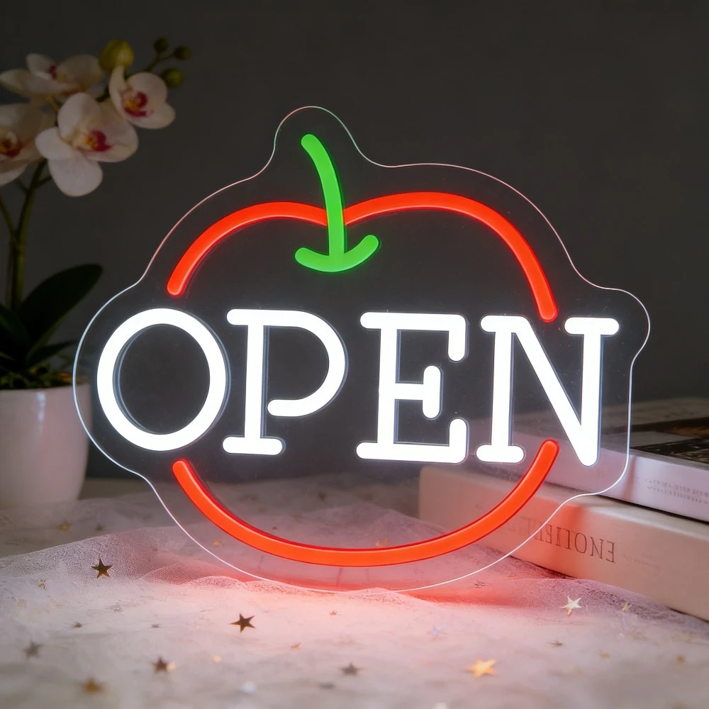 Apple Shaped LED Neon Open Sign for Shops Bars Restaurants Business Advertising Home Decor Unique Lighting Wall Art Sign
Apple Shaped LED Neon Open Sign for Shops Bars Restaurants Business Advertising Home Decor Unique Lighting Wall Art Sign