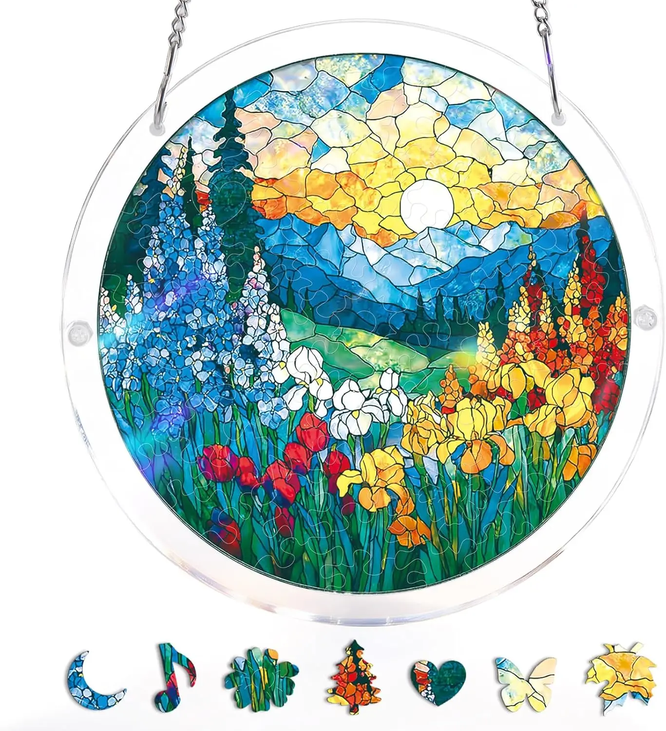 Acrylic Puzzle Suncatcher 83 Pieces, Dawn Blossom Sea Sun Catchers Puzzle, DIY SunCatchers Puzzles Window Hanging, Garden Decor
Acrylic Puzzle Suncatcher 83 Pieces, Dawn Blossom Sea Sun Catchers Puzzle, DIY SunCatchers Puzzles Window Hanging, Garden Decor