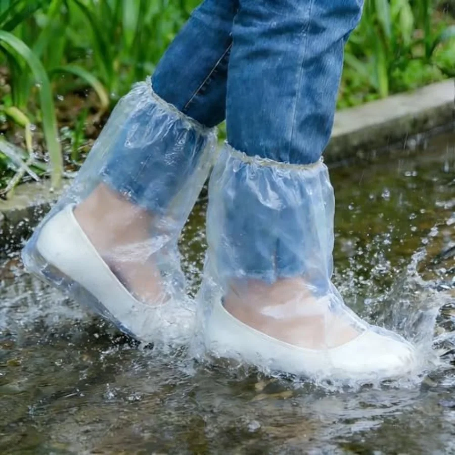 10 Pairs Of Adult Plastic Shoe Covers, Disposable Plastic Rain Shoe Covers, Waterproof Boot Protectors, Transparent (15.35 inch
10 Pairs Of Adult Plastic Shoe Covers, Disposable Plastic Rain Shoe Covers, Waterproof Boot Protectors, Transparent (15.35 inch