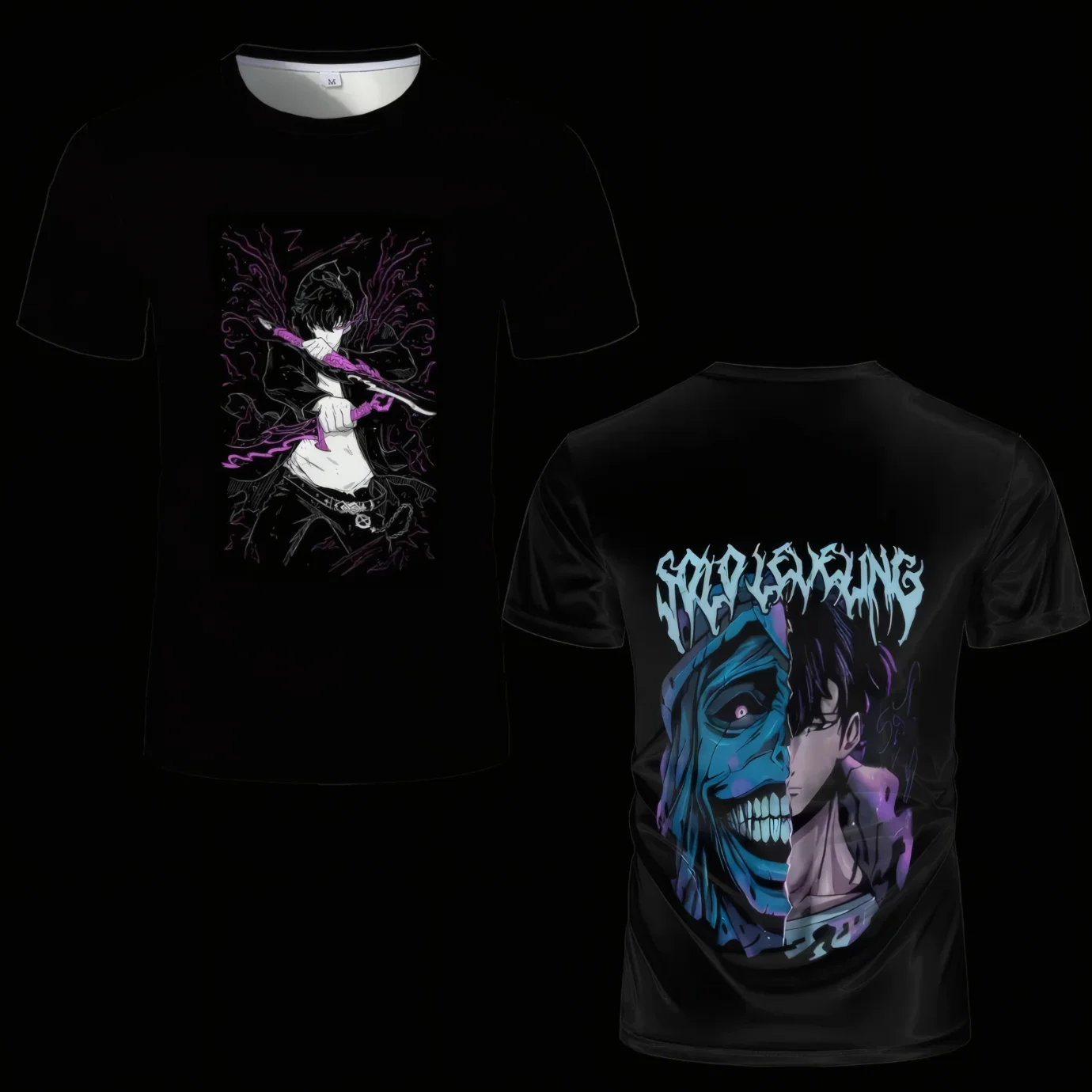 Hot solo flat T-shirts, women, men, Sung Jinwoo anime graphic T-shirts, high-quality short-sleeved T-shirts, street wear, men's
Hot solo flat T-shirts, women, men, Sung Jinwoo anime graphic T-shirts, high-quality short-sleeved T-shirts, street wear, men's