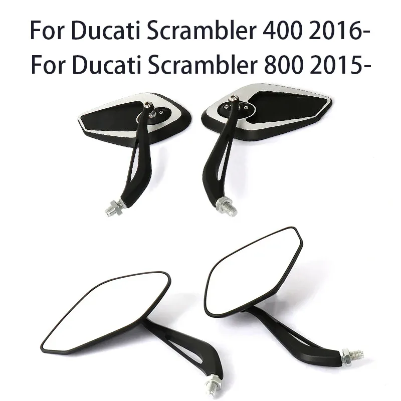 New Motorcycle Rear View Mirror For Ducati Scrambler 400 2016- SCRAMBLER 800 2015- Lozenge Side Rearview Mirrors
New Motorcycle Rear View Mirror For Ducati Scrambler 400 2016- SCRAMBLER 800 2015- Lozenge Side Rearview Mirrors