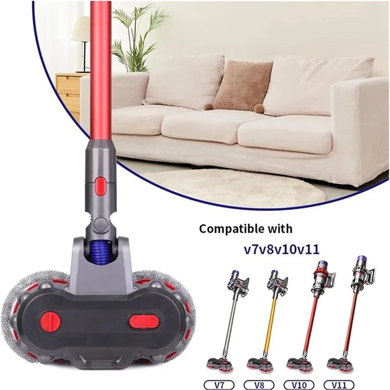 Cleaning Mop Head For Dyson V7 V8 V11 V10 Vacuum Electric Mop Accessories With Detachable Water Tank And Mop Pads-A58E
Cleaning Mop Head For Dyson V7 V8 V11 V10 Vacuum Electric Mop Accessories With Detachable Water Tank And Mop Pads-A58E