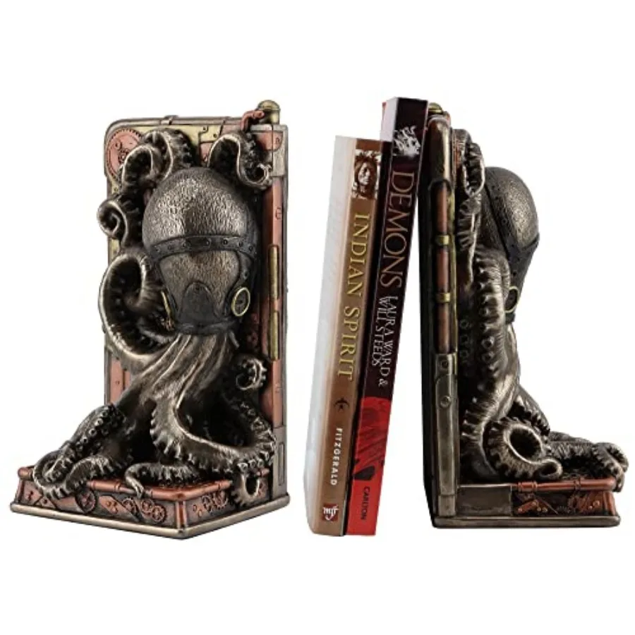 8" Decorative Steampunk Octopus Single Bookend Resin Sculpture Bronze Finish
8" Decorative Steampunk Octopus Single Bookend Resin Sculpture Bronze Finish
