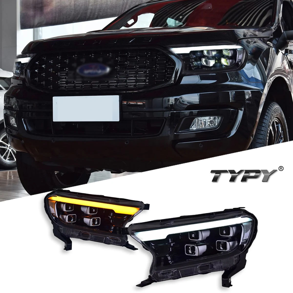 TYPY Car For Ford Ranger Headlight 2016-2020 Upgrade Modified to New DRL Dynamic Turn Signal LED Headlight Auto Accessories
TYPY Car For Ford Ranger Headlight 2016-2020 Upgrade Modified to New DRL Dynamic Turn Signal LED Headlight Auto Accessories