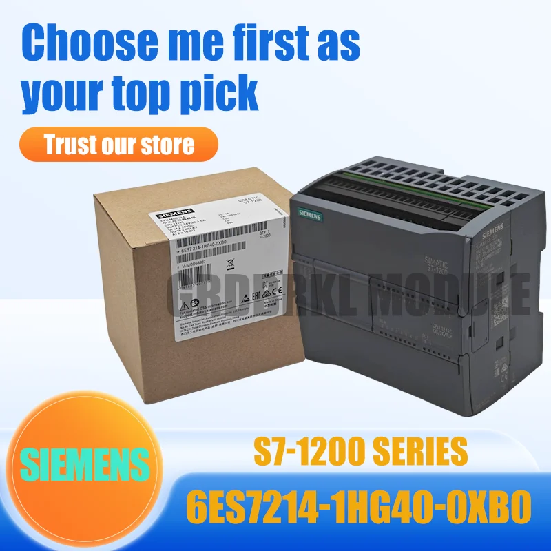 Brand New Original SIEMENS S7-1200 6ES7214-1HG40-0XB0 6ES7 214-1HG40-0XB0 CPU 1214C DC/DC/Relay Module
Brand New Original SIEMENS S7-1200 6ES7214-1HG40-0XB0 6ES7 214-1HG40-0XB0 CPU 1214C DC/DC/Relay Module