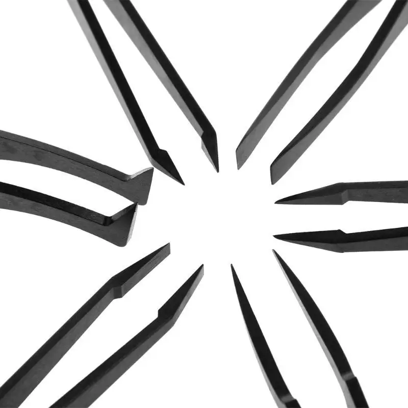 652F Портативный антистатический пластиковый пинцет с прямым изгибом, термостойкий инструмент для ремонта
652F Портативный антистатический пластиковый пинцет с прямым изгибом, термостойкий инструмент для ремонта