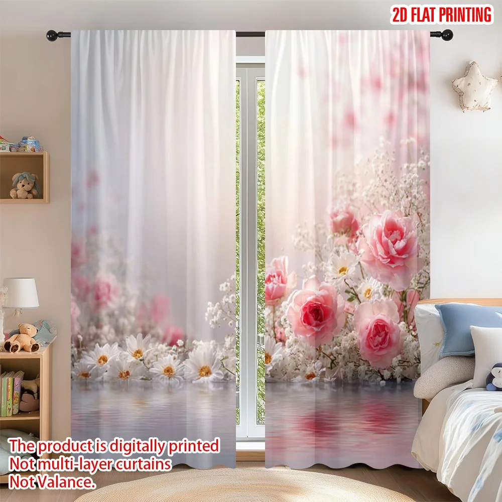 2D flat printing 2pcs Curtain Curtains Valentine’s Day Rose Scene Digital Printed Polyester Drapes Family Party Decoration Use
2D flat printing 2pcs Curtain Curtains Valentine’s Day Rose Scene Digital Printed Polyester Drapes Family Party Decoration Use
