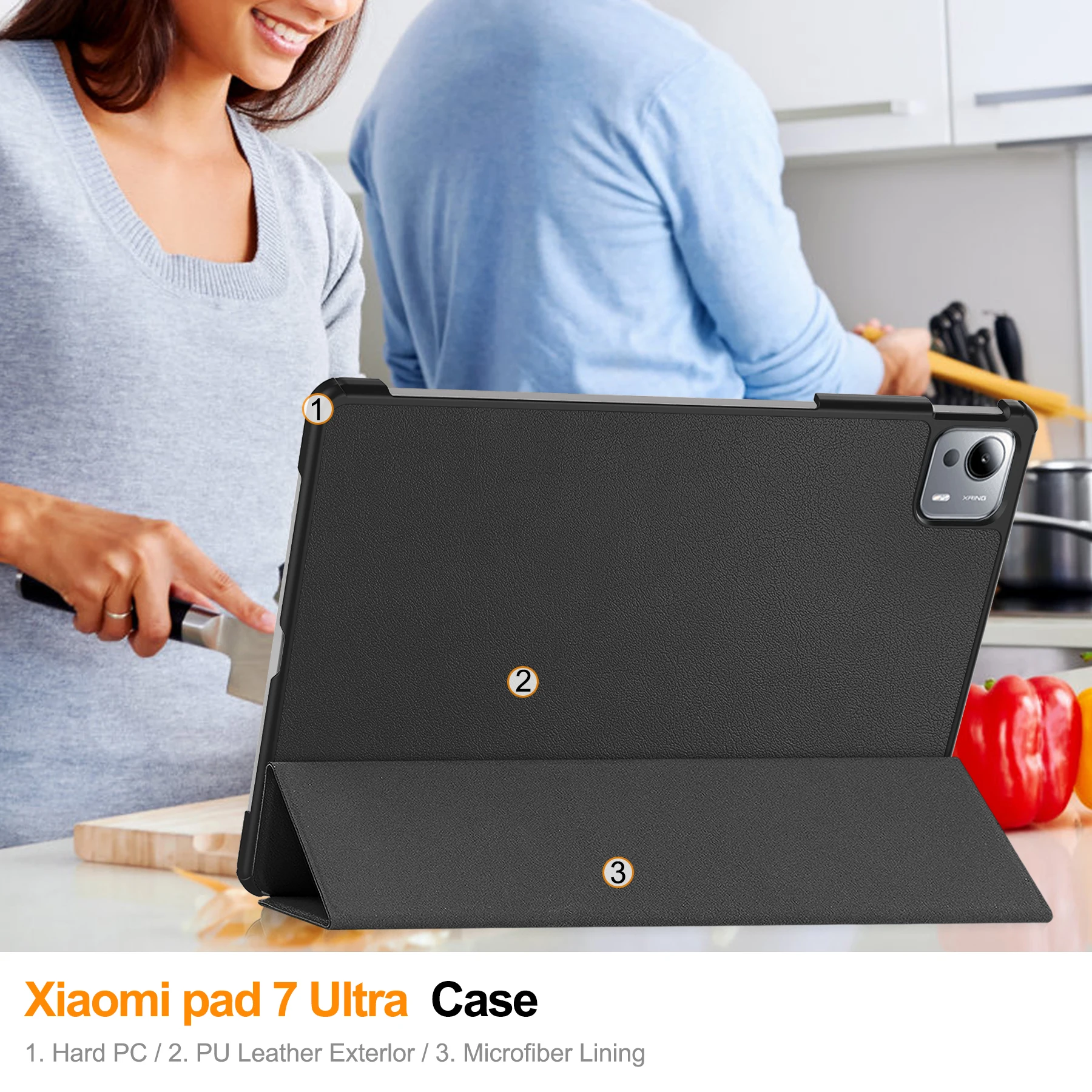 For Xiaomi Pad 7 Ultra Case 14 inch Tri-Folding PU Leather Flip Stand Cover Funda For Xiaomi Pad 7 Ultra 2025 with Auto Sleep
For Xiaomi Pad 7 Ultra Case 14 inch Tri-Folding PU Leather Flip Stand Cover Funda For Xiaomi Pad 7 Ultra 2025 with Auto Sleep