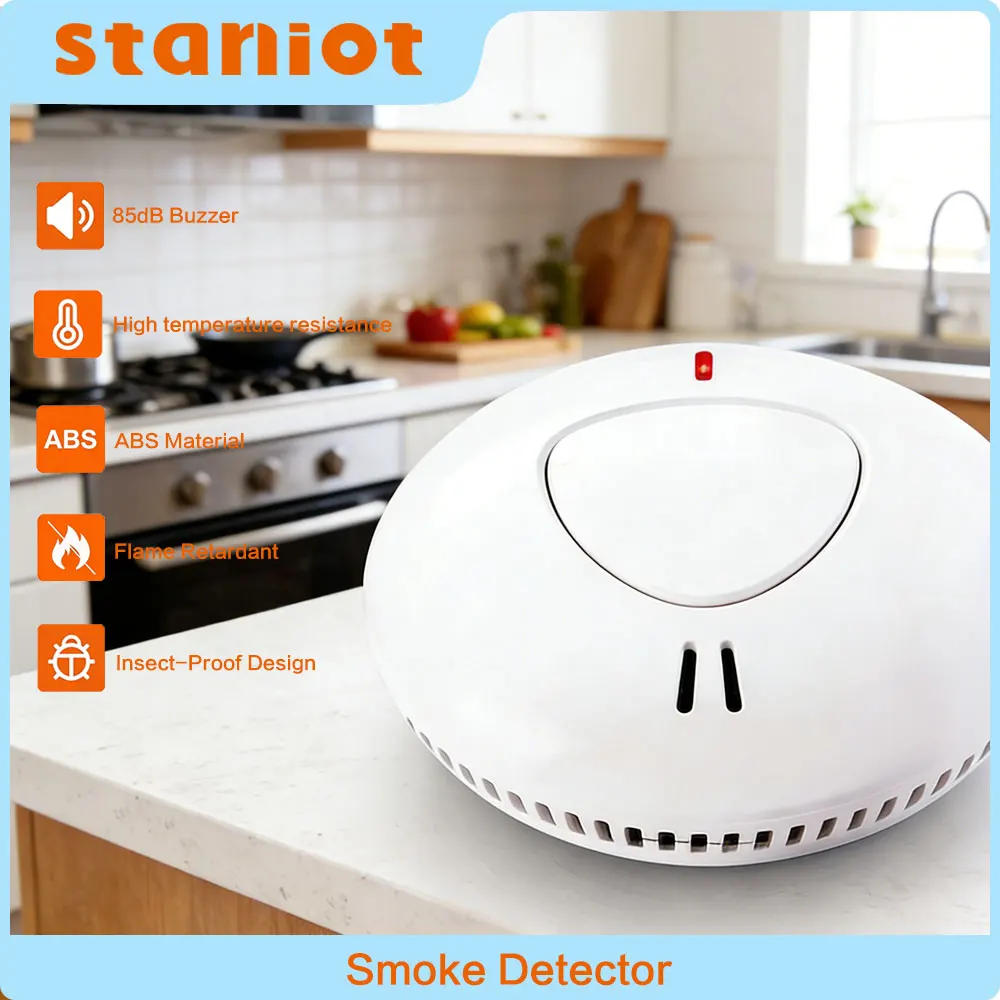 433Mhz Smoke Sensor 10 Years Battery Life Smoke Detector 85db High Decibel Home Fire Alarm For Smart Home Security Alarm
433Mhz Smoke Sensor 10 Years Battery Life Smoke Detector 85db High Decibel Home Fire Alarm For Smart Home Security Alarm