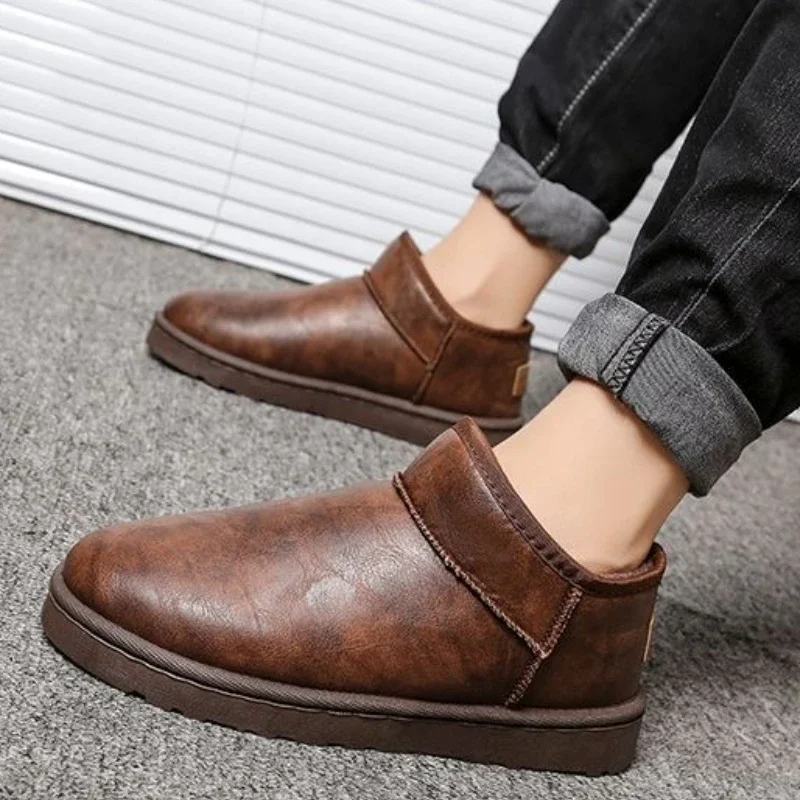 2025 New Men's Winter Flat Sole Vintage Snow Boots Thickened Fleece Lined Warm Anti Slip Waterproof Large Size Korean Style
2025 New Men's Winter Flat Sole Vintage Snow Boots Thickened Fleece Lined Warm Anti Slip Waterproof Large Size Korean Style